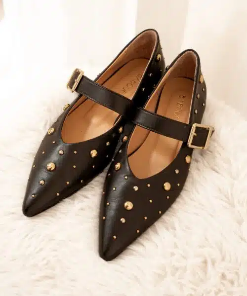 Babouche Ballerina G-Celina-1 Dark Brown
