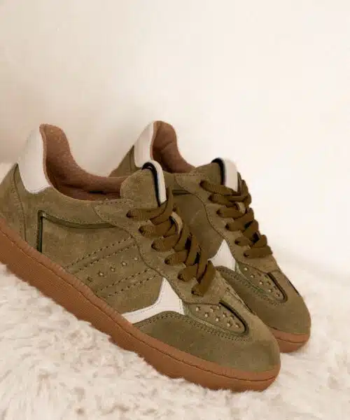 Dwrs Mirabel Olive Off White Sneaker - Afbeelding 3