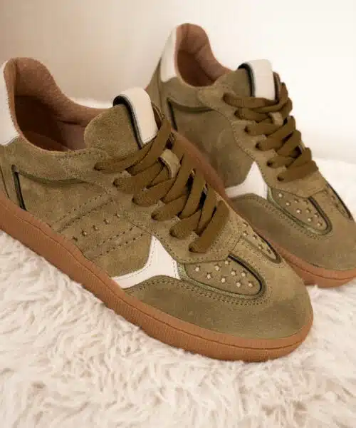 Dwrs Mirabel Olive Off White Sneaker - Afbeelding 4